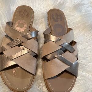 Sorel Women's Sandals in Tan and Silver